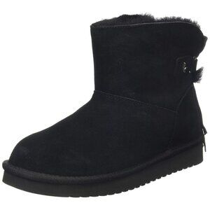 Koolaburra By Uggs Black Jaelyn Mini Suede Boots 9